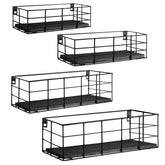 Fixwal 4-set floating shelves ready for wall display.