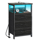 Fixwal Night Stand with LED strip for ambient bedroom lighting