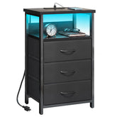 Fixwal Nightstand LED strip provides ambient lighting beside the bed.