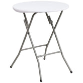 Flash Furniture Elon 2' round table top, ideal for quick event setups.