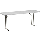 Flash Furniture Kathryn 6ft folding table top in white, ideal for classroom setup