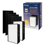 Flintar Type A2 replacement filter front view, improving air quality with odor and particle filtration.
