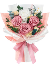 Flomoon Forever Flowers dusty pink bouquet, lasting centerpiece for any room