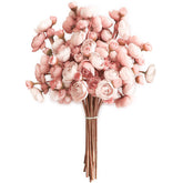 Floroom Ranunculus 18pcs in dusty rose for DIY bouquet fillers and centerpieces.