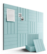 Fluxynara large felt bulletin board assembled on wall for flexible layouts