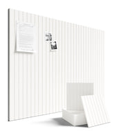Fluxynara large felt bulletin board tiles assembled on wall for customizable layout.