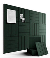 Fluxynara large felt tiles arranged as a customizable wall bulletin board for notes