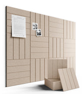 Fluxynara twelve-tile felt bulletin board layout for customizable spaces