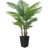 Flydeer 6FT artificial palm tree front view enhances indoor style.