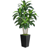 Flydeer 6ft Dracaena tree with realistic leaves for stylish living rooms