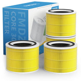 FMDZFL Core 300 replacement filter front view highlighting three-stage filtration for cleaner air.