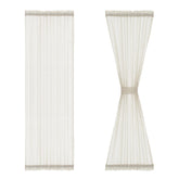 FMFUNCTEX linen sidelight pair on a 72-inch french door filters natural light