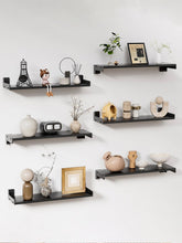 FNBAR floating shelves set6 corner black wall display ready to install