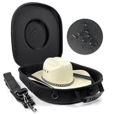 Foeran Travel Hat Case outer view protects hats from impact and weather.