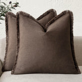 Foindtower fringe pillow cover with tassels adds boho charm to your sofa
