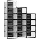 Foluck X-Large Shoe Storage Box collection showing spacious compartments for large footwear.