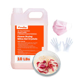Fonday silica gel crystals in a bottle for gentle preservation of delicate blooms