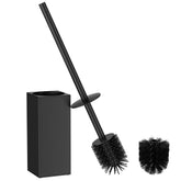 FORIOUS toilet brush holder base demonstrates the sturdy, rust-resistant stainless steel base for longevity.
