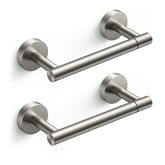 FORIOUS toilet paper holder with brushed-nickel finish, durable and rust-resistant for daily use