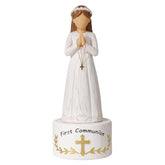 Formiele First Communion girl figurine front view for sacred-table display