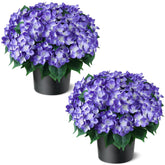 FOTEEWL hydrangea topiary front view, ideal for inviting outdoor decor.