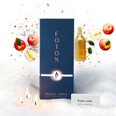 Foton Pearled Candle Snowy Cider 18oz shimmering sand for calm evenings
