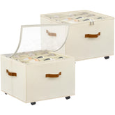 Foyego shoe organizer with wheels for easy closet relocation.