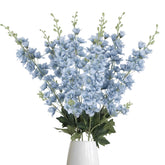 Fqueelvys dusty blue delphinium stems for elegant wedding centerpieces and tables