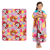 Franco Paw Patrol girls design throw featuring Marshall and Skye for cozy movie nights.
