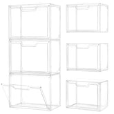 Freebat clear storage bin with magnetic door offers quick access and at-a-glance contents.