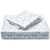 FreshCulture Lille blue floral sheets pattern for elegant bedroom styling