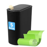 FRESHLIX 5-gallon bathroom trash can with lid for hygienic disposal