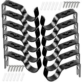 Frienda curtain rod brackets adjustable for 3/4–1 inch rods, easy wall mounting.