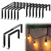 Frienda outdoor light hook on concrete wall for no-drill setup.