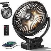 FRIZCOL 12000mAh portable fan with long battery life for outdoor use.