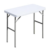 FROASISPRO folding table top view with durable HDPE surface for outdoor use