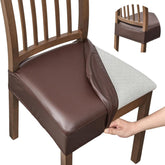 FUANGUI dining chair covers on chair show snug fit and stain protection
