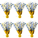 FUBININA blue-gold star centerpiece for graduation table decor
