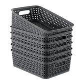 FUCDTEFC 6-pack basket set on a shelf for easy organization.