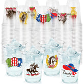 Fuljooy Derby cups 120-count set ready for festive Kentucky party hosting.