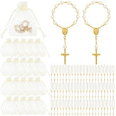 Fumete mini rosary favors for baptism, compact and colorful keepsakes.