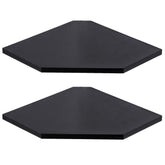 Fun Memories corner shelf wall mount set in a bright living room display