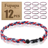 Fupapa baseball necklaces 12-pack multicolor 18in, ideal for team gifts and party favors.