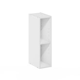 Furinno Fulda slim-design front view highlights space-saving elegance for small rooms.