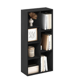 Furinno LUDER 7-cube book shelf with open shelves for organized living room storage
