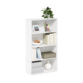 Furinno PASIR book shelf with open shelves keeps living rooms tidy and accessible.