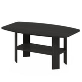 Furinno Simple Design Espresso coffee table in a compact living room for space-saving style