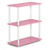Furinno Turn-N-Tube 3-tier pink shelf optimizes compact spaces for easy storage