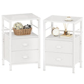 Furologee nightstands top shelf view for convenient bedside storage.