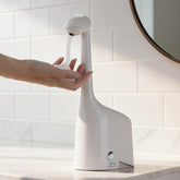 Fusunloh automatic foaming soap dispenser sensor highlights touchless operation for clean hands.